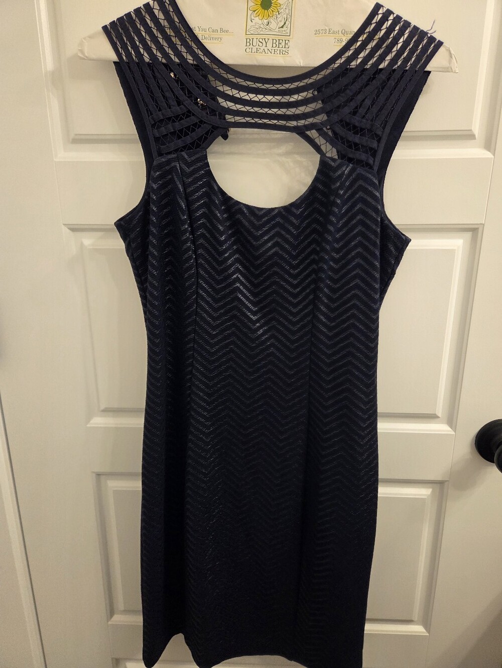 Guess Navy Size 2 Midi Dress